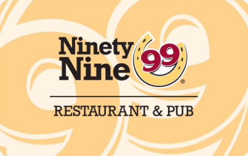 99 Restaurants gift card